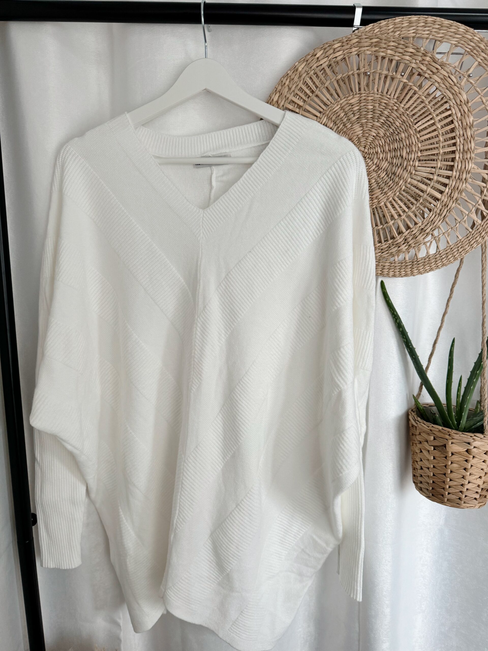 Pullover Kleid 0190 in grau, pink, Khaki , camel , weiß - Image 4